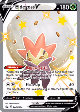 Eldegoss V SWSH084 Pokemon card