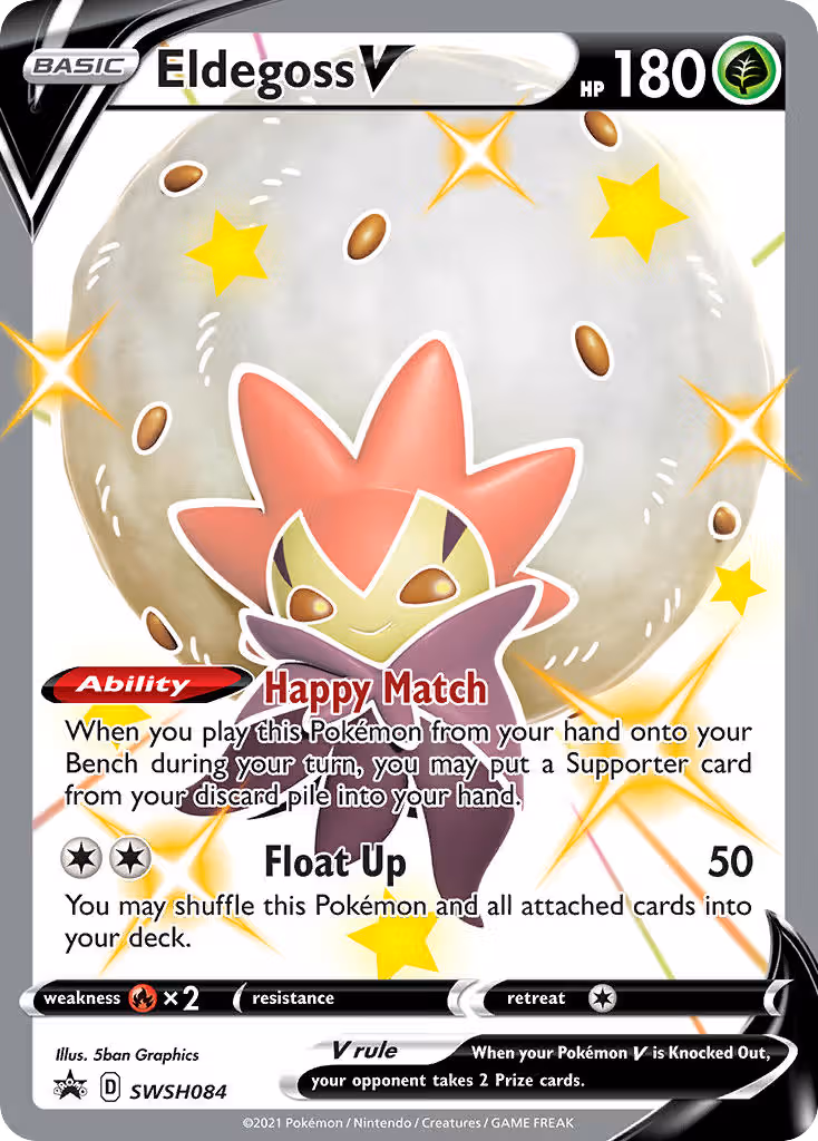 Eldegoss V SWSH084 Pokemon card