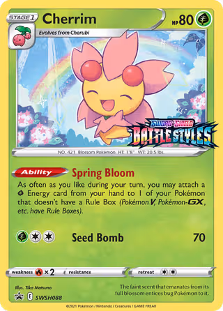 Cherrim SWSH088 Pokemon card