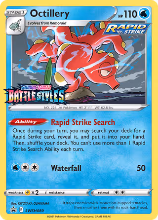 Octillery SWSH089 Pokemon card