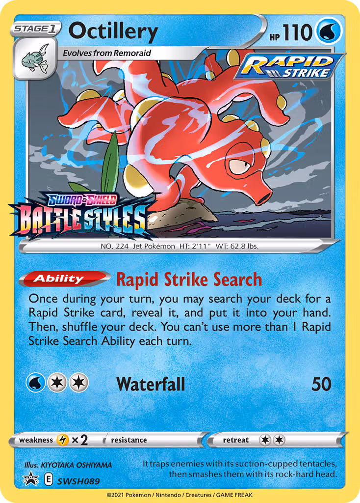 Octillery SWSH089 Pokemon card