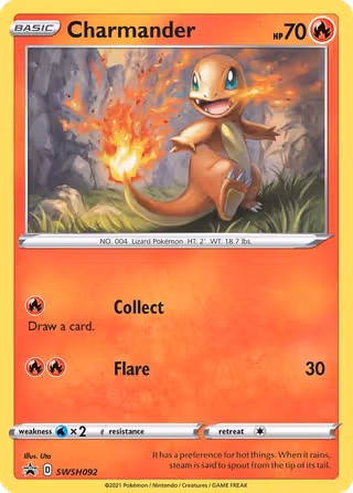 Charmander SWSH092 Pokemon card