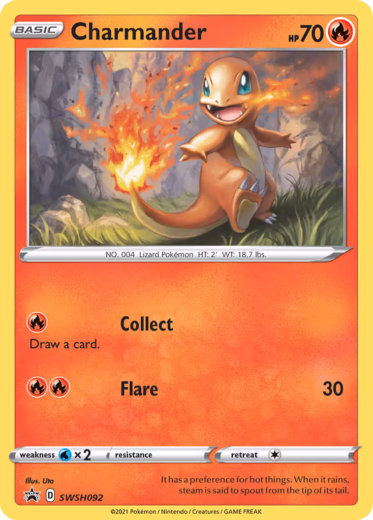 Charmander SWSH092 Pokemon card