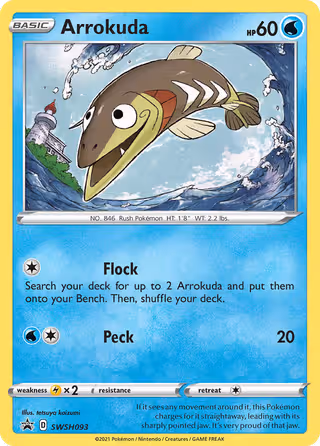 Arrokuda SWSH093 Pokemon card