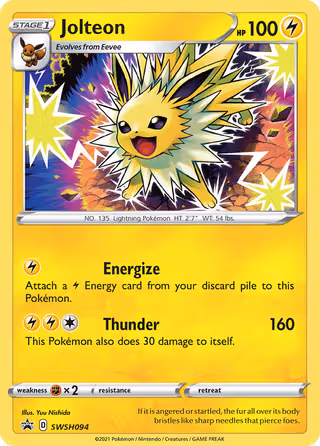 Jolteon SWSH094 Pokemon card