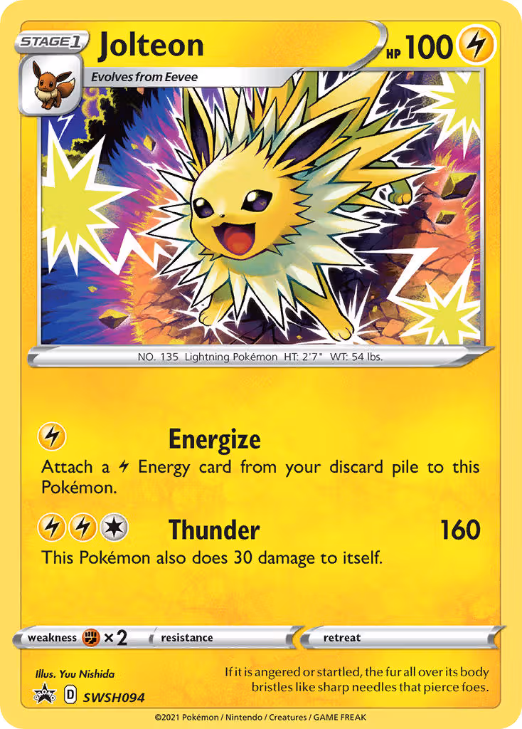 Jolteon SWSH094 Pokemon card