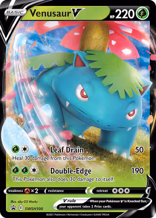 Venusaur V SWSH100 Pokemon card