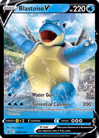 Blastoise V SWSH101 Pokemon card