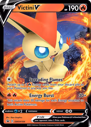 Victini V SWSH104 Pokemon card
