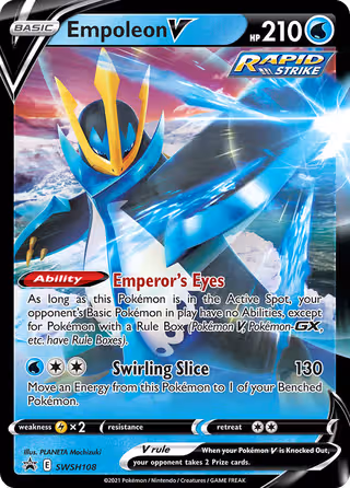 Empoleon V SWSH108 Pokemon card