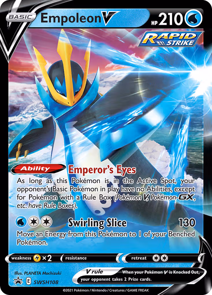 Empoleon V SWSH108 Pokemon card