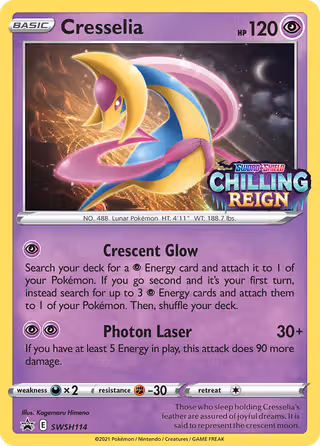 Cresselia SWSH114 Pokemon card