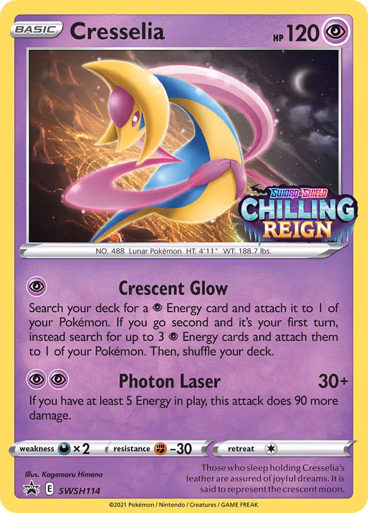 Cresselia SWSH114 Pokemon card