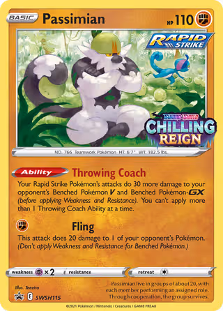Passimian SWSH115 Pokemon card