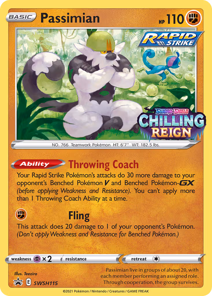 Passimian SWSH115 Pokemon card
