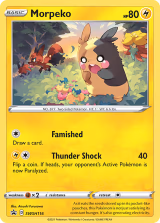 Morpeko SWSH116 Pokemon card