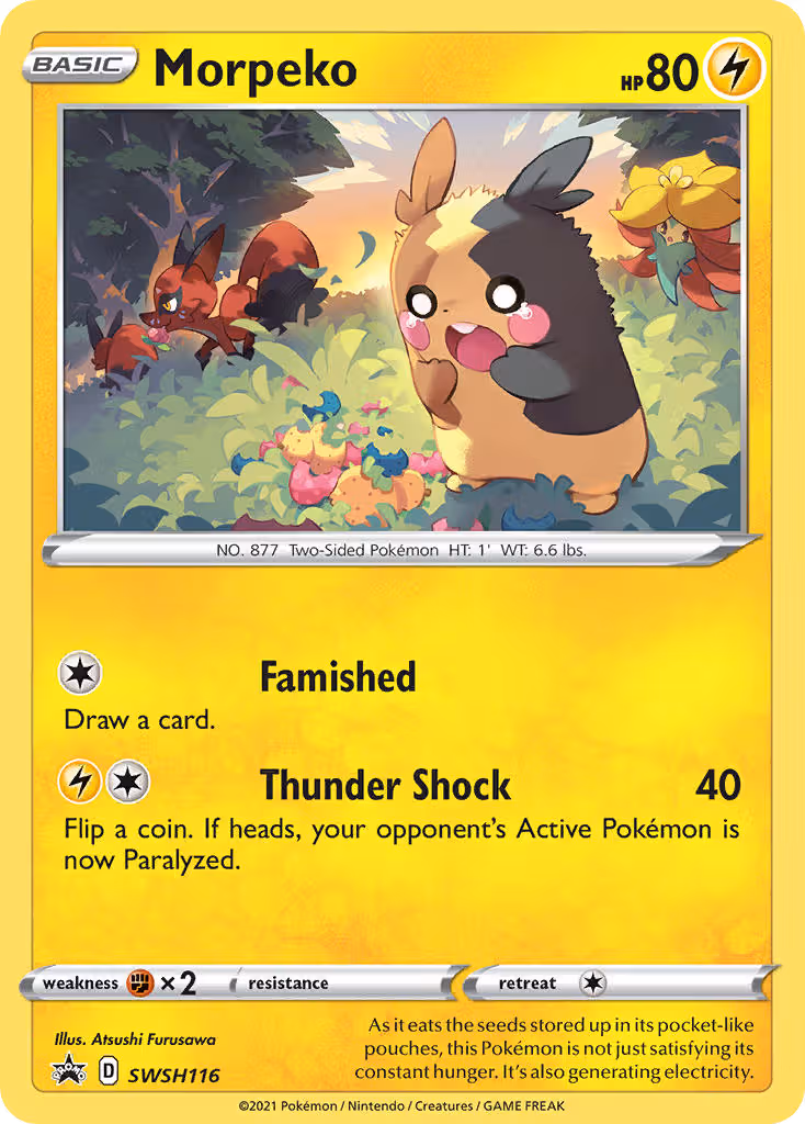 Morpeko SWSH116 Pokemon card