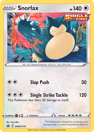 Snorlax SWSH119 Pokemon card