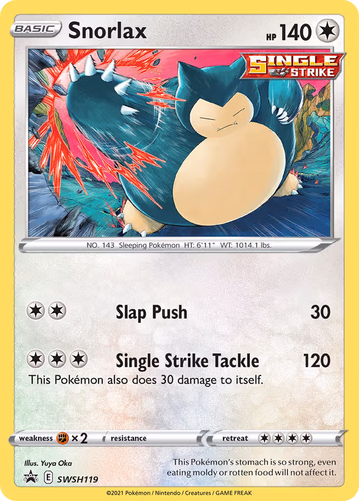 Snorlax SWSH119 Pokemon card