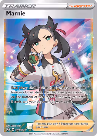 Marnie SWSH121 Pokemon card