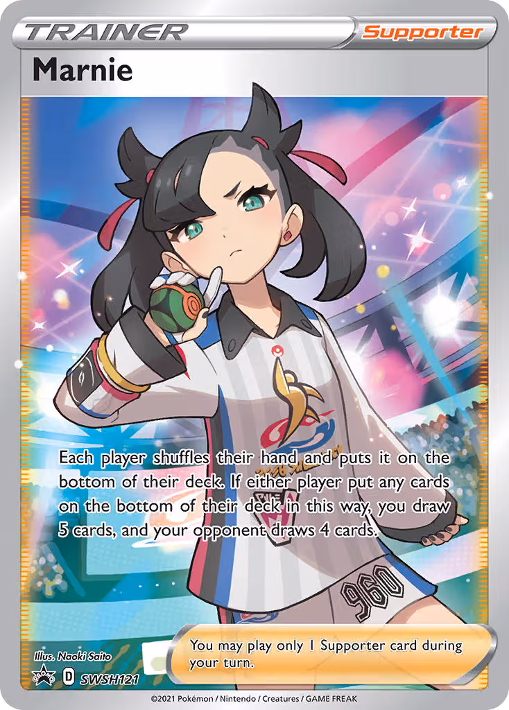 Marnie SWSH121 Pokemon card