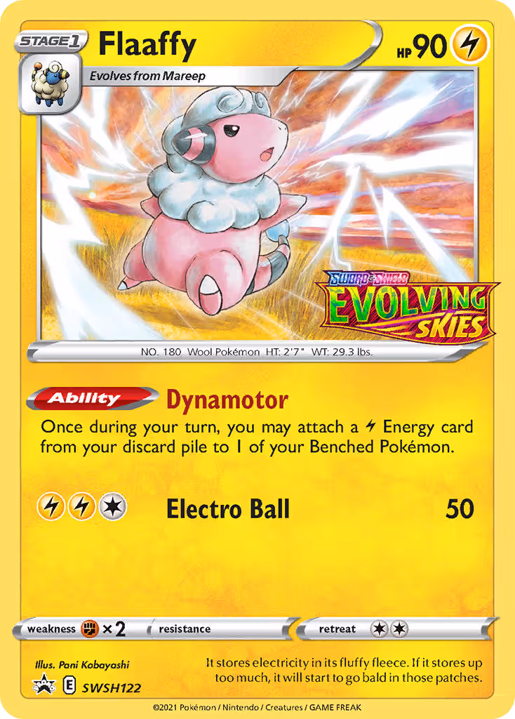 Flaaffy SWSH122 Pokemon card