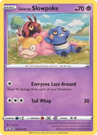 Galarian Slowpoke SWSH126 Pokemon card