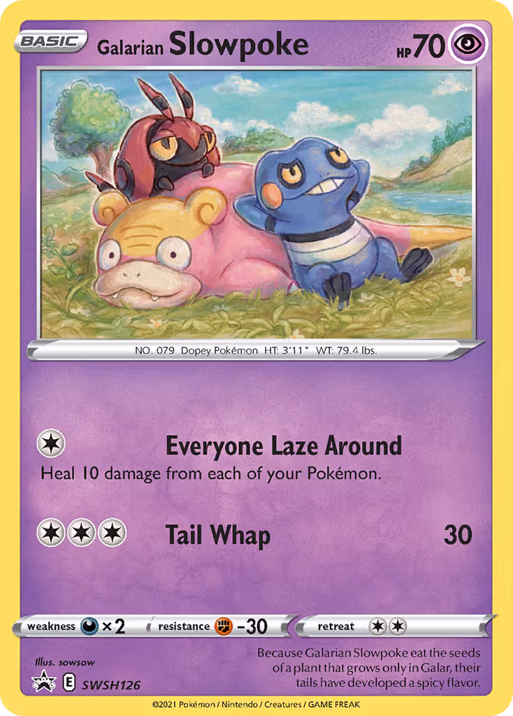 Galarian Slowpoke SWSH126 Pokemon card