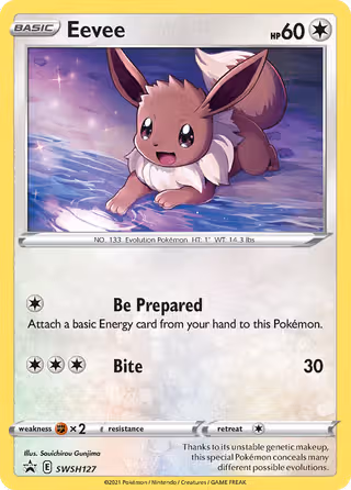 Eevee SWSH127 Pokemon card