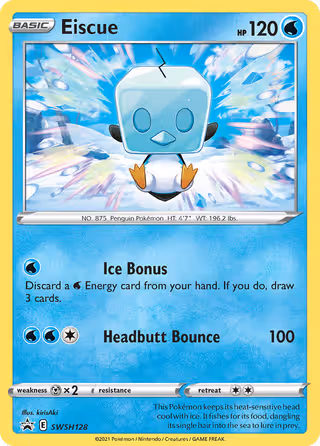 Eiscue SWSH128 Pokemon card