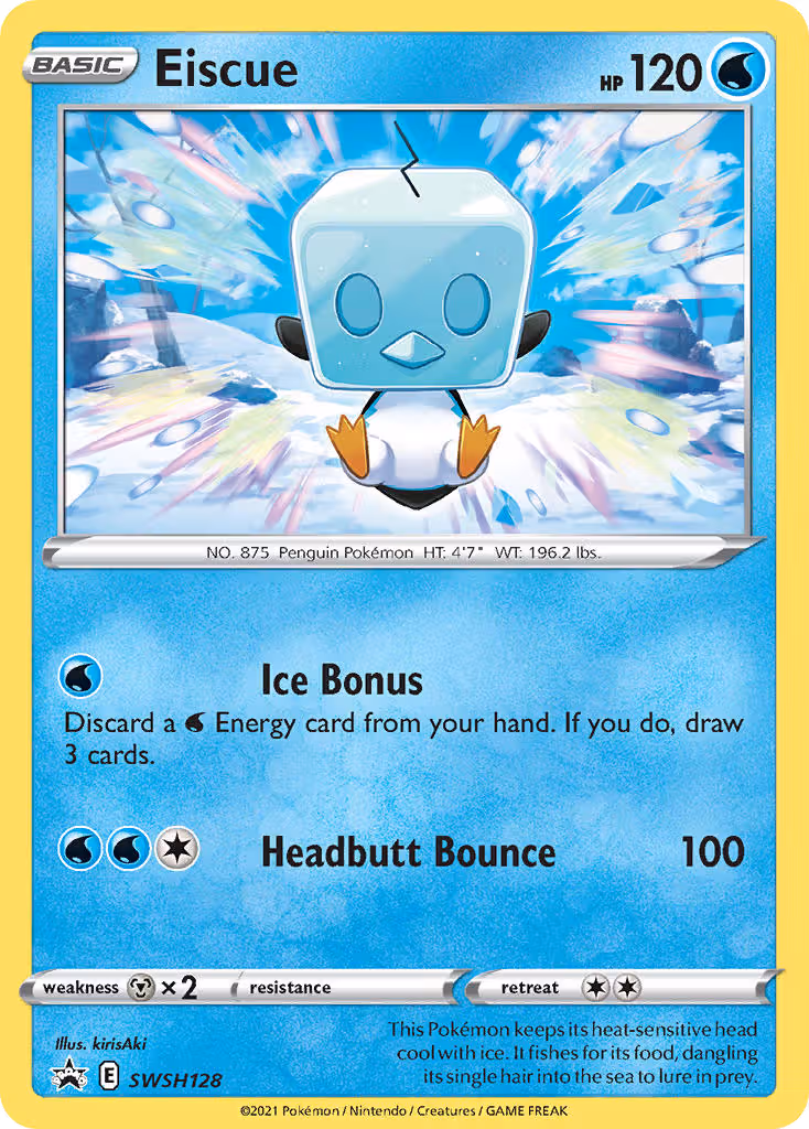 Eiscue SWSH128 Pokemon card