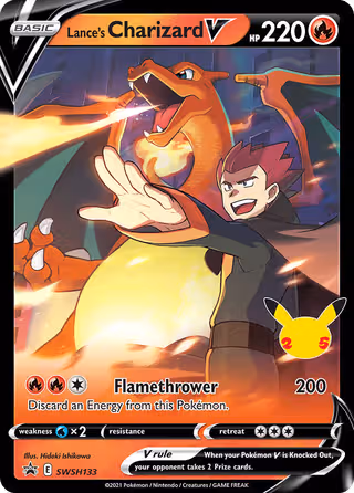 Lance's Charizard V SWSH133 Pokemon card