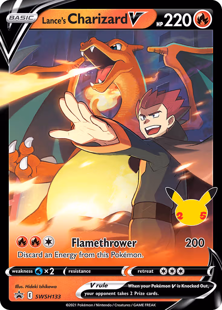 Lance's Charizard V SWSH133 Pokemon card