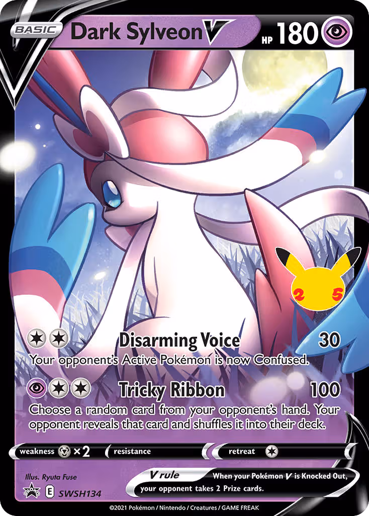 Dark Sylveon V SWSH134 Pokemon card