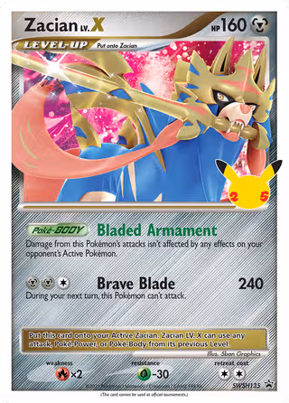 Zacian SWSH135 Pokemon card