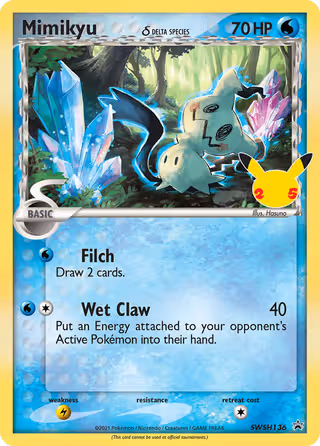 Mimikyu SWSH136 Pokemon card