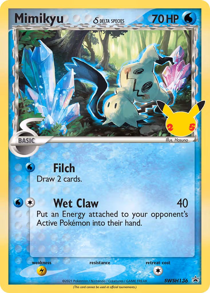 Mimikyu SWSH136 Pokemon card