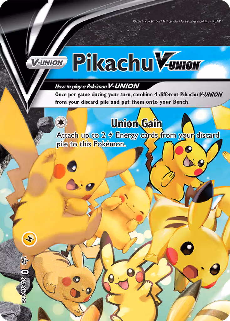 Pikachu V-UNION SWSH139 Pokemon card