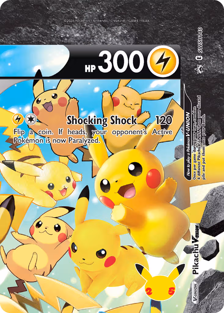Pikachu V-UNION SWSH140 Pokemon card