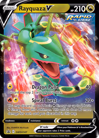 Rayquaza V SWSH147 Pokemon card