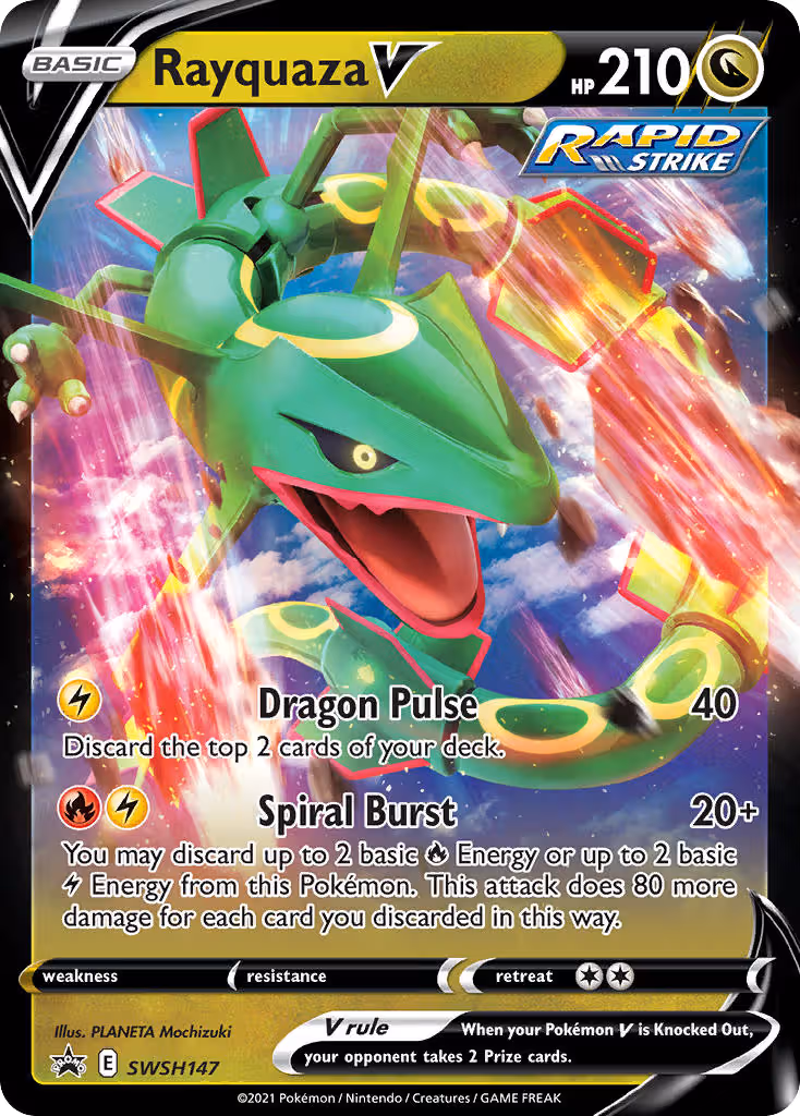 Rayquaza V SWSH147 Pokemon card