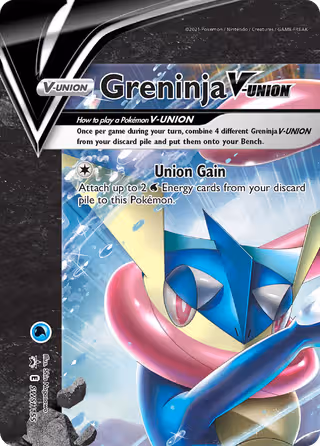 Greninja V-UNION SWSH155 Pokemon card
