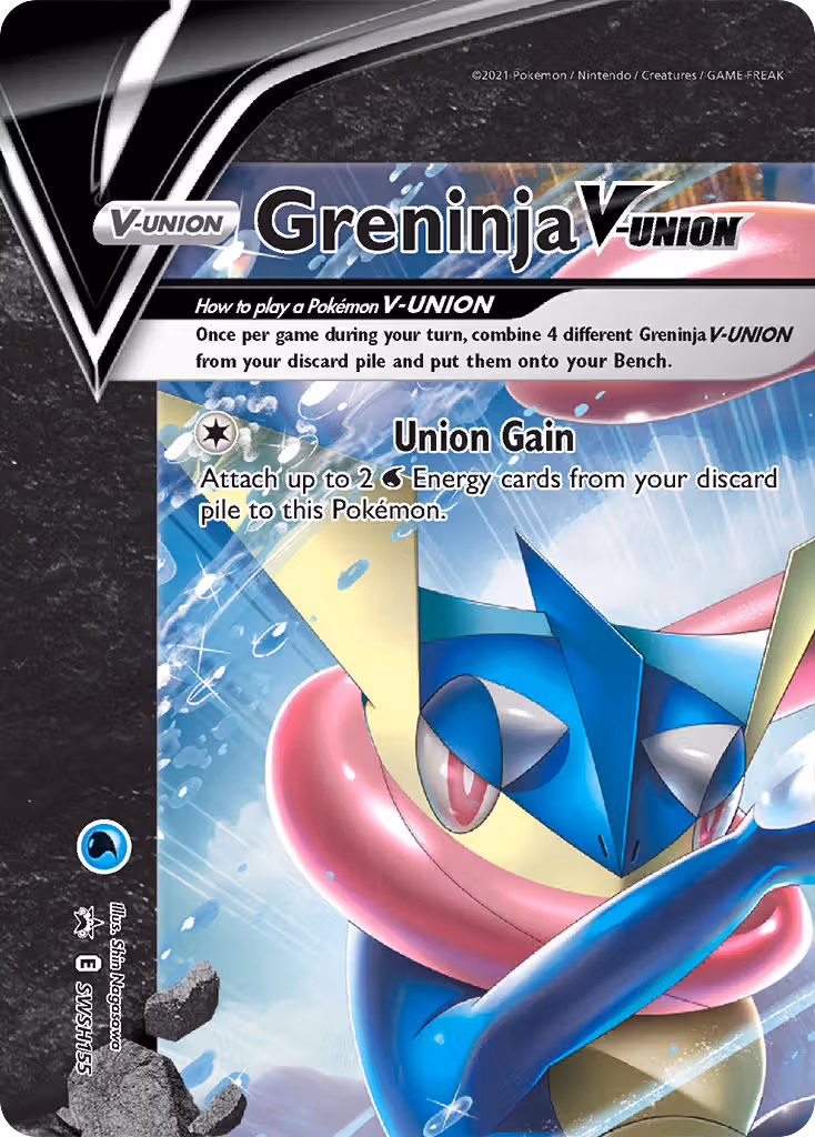 Greninja V-UNION SWSH155 Pokemon card
