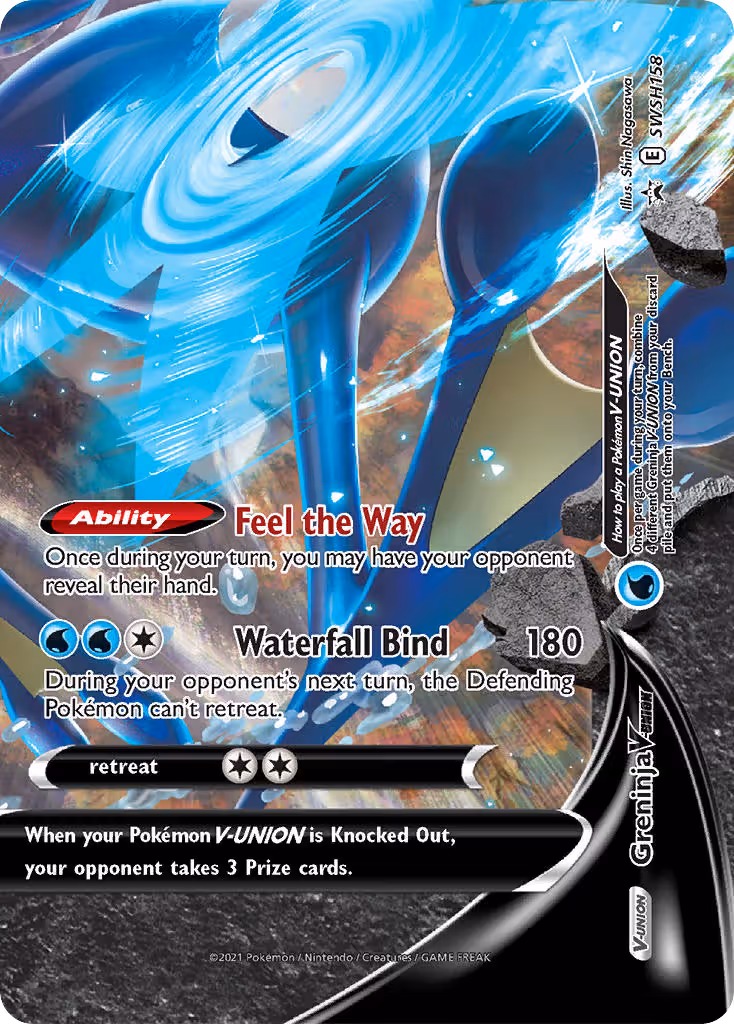 Greninja V-UNION SWSH158 Pokemon card