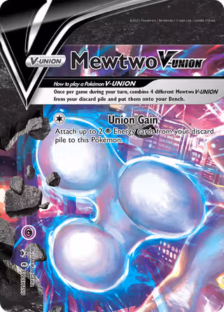 Mewtwo V-UNION SWSH159 Pokemon card