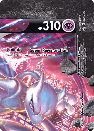 Mewtwo V-UNION SWSH160 Pokemon card