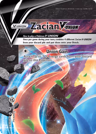 Zacian V-UNION SWSH163 Pokemon card
