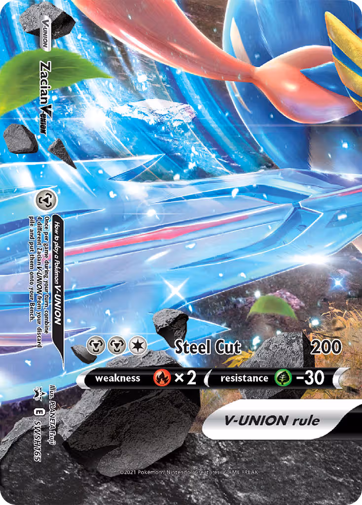 Zacian V-UNION SWSH165 Pokemon card