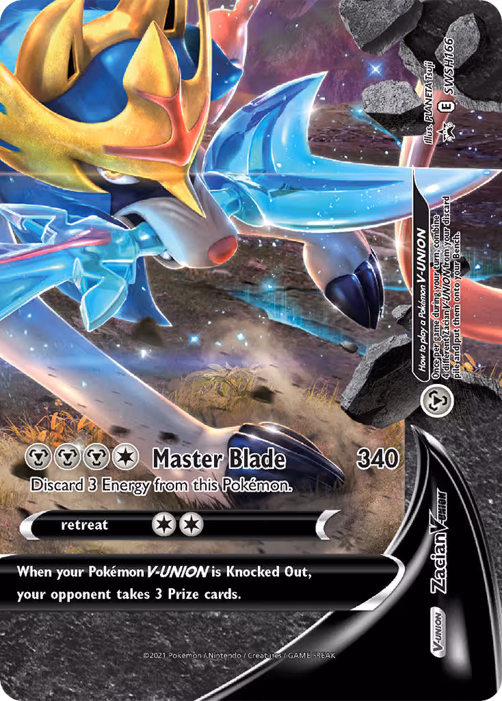 Zacian V-UNION SWSH166 Pokemon card