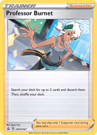 Professor Burnet SWSH167 Pokemon card